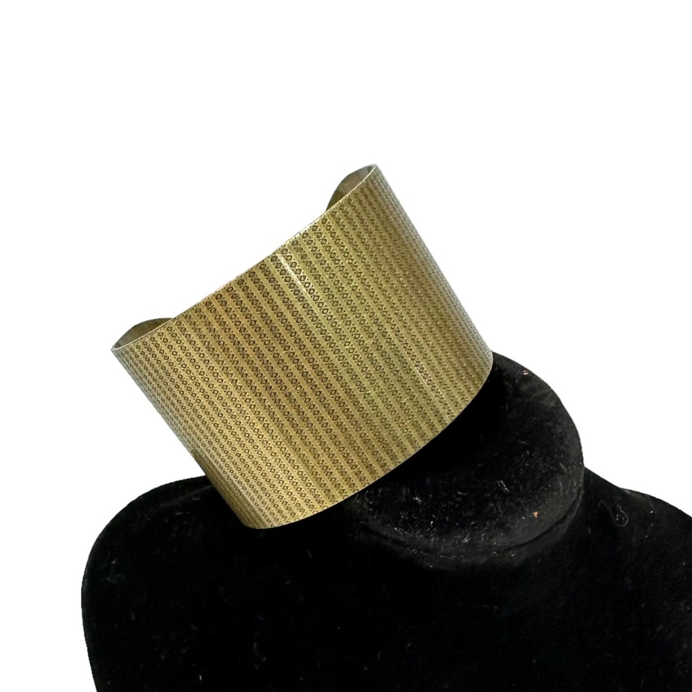 Brass Metal Cuff Bracelet 2”X 6 1/4”